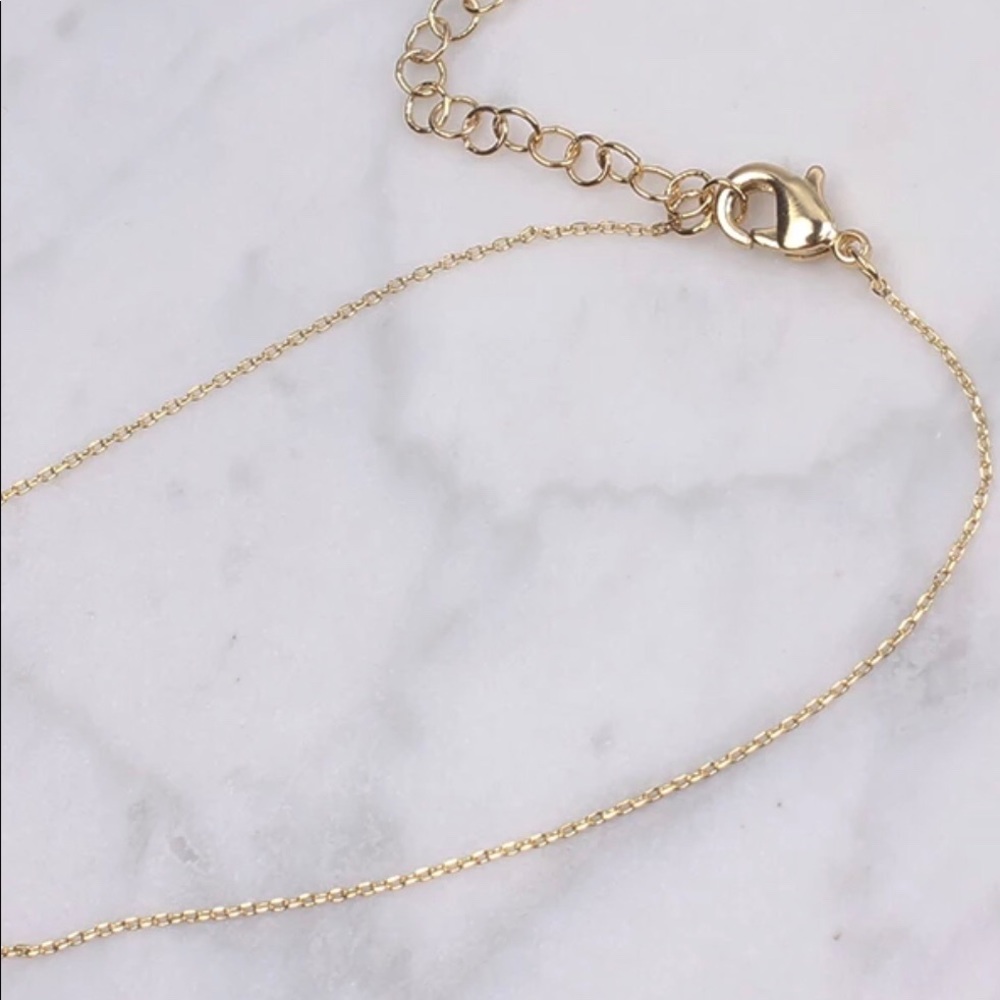 14k Gold Plated Flower Necklace - SALE! - Picture 5 of 5